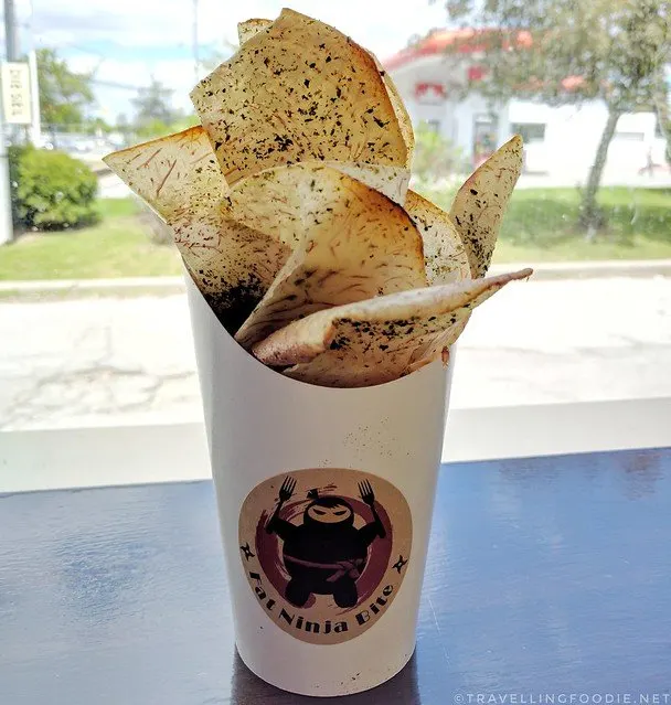 Fresh Taro Chips at Fat Ninja Bite in Toronto