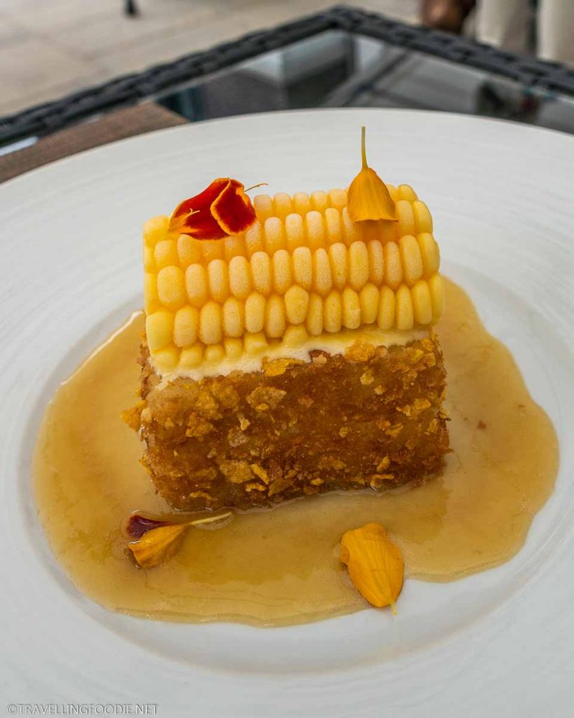 Sweet Corn Dessert at The Restaurant at the Bruce in Stratford, Ontario