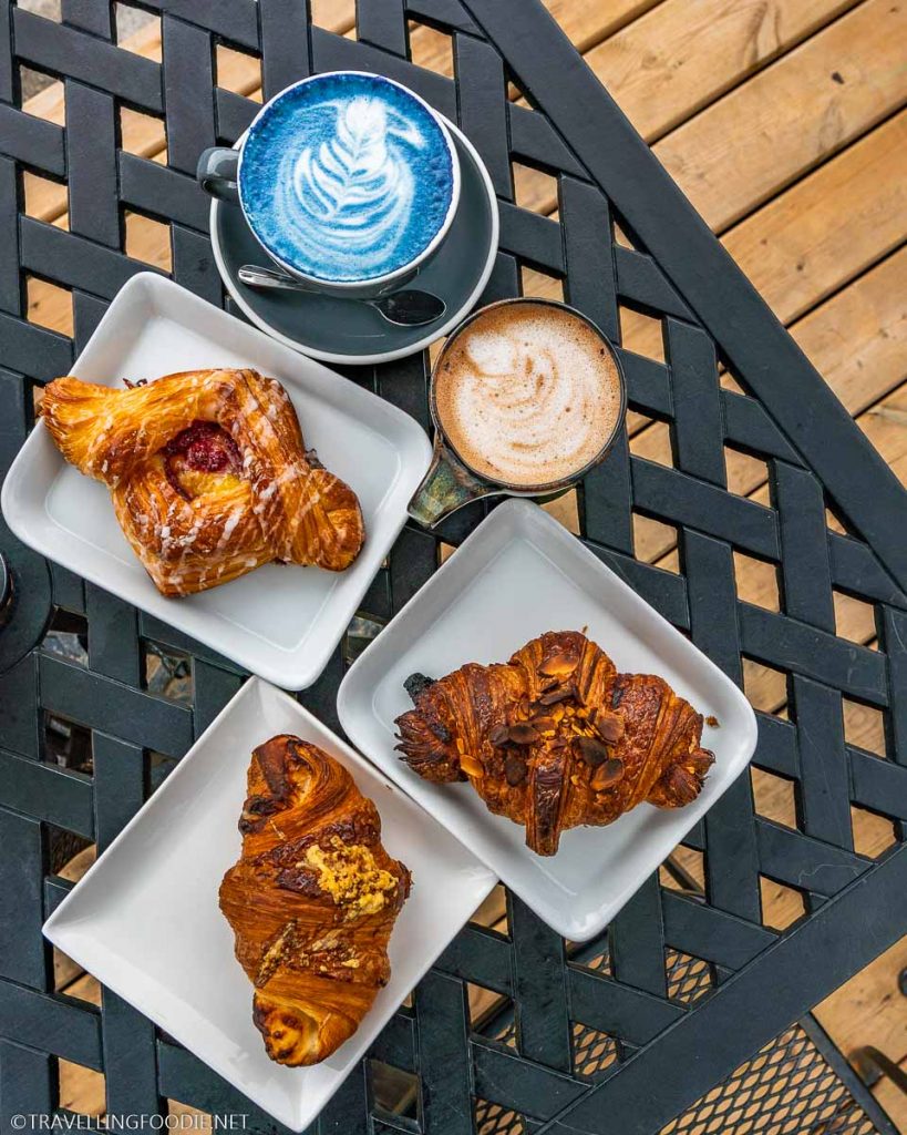 Pastries, Latte and Mocha at Revel in Stratford, Ontario