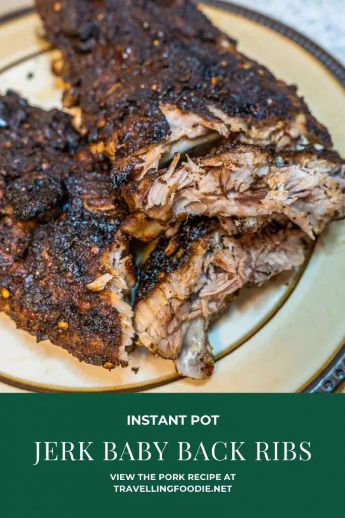 Instant Pot Jerk Baby Back Ribs - Pork Recipe on Travelling Foodie