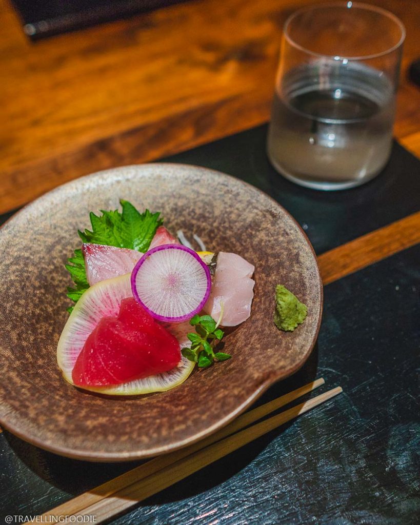 Traditional Sashimi Course with Sake at n/naka in Los Angeles