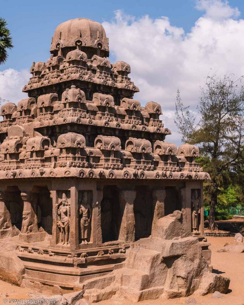 Temple at Pancha Rathas in Mamallapuram, India