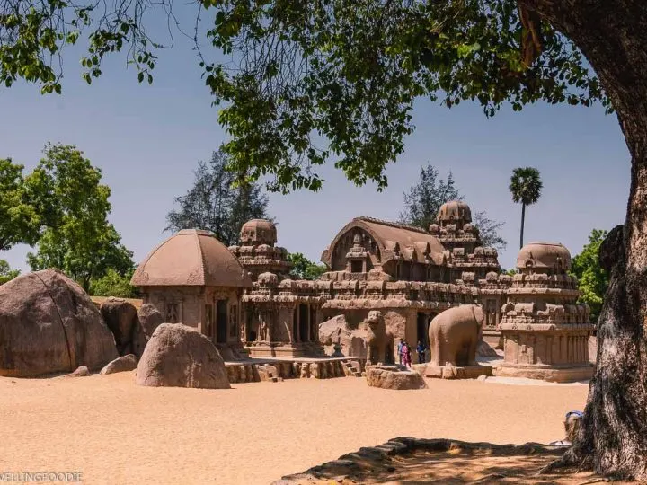 All Pancha Rathas in Mahabalipuram, India