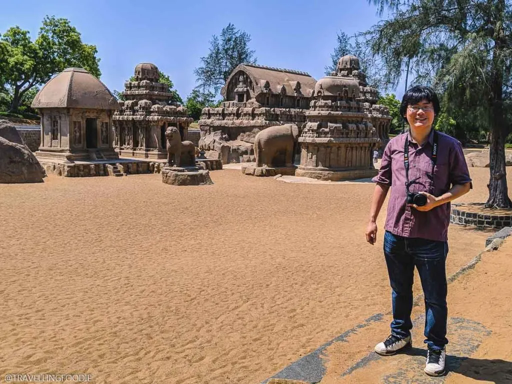 Travelling Foodie Raymond Cua at 5 Chariots at the Group of Monumnets at Mahabalipuram