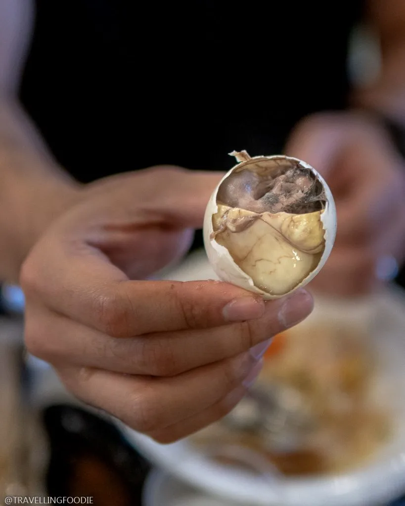 Balut at The Alley By Vikings in Manila, Philippines