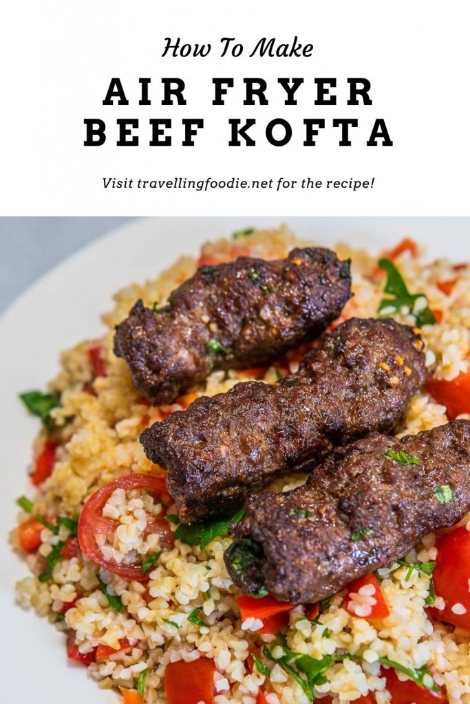 How To Make Air Fryer Beef Kofta - Visit TravellingFoodie.net for the recipe!