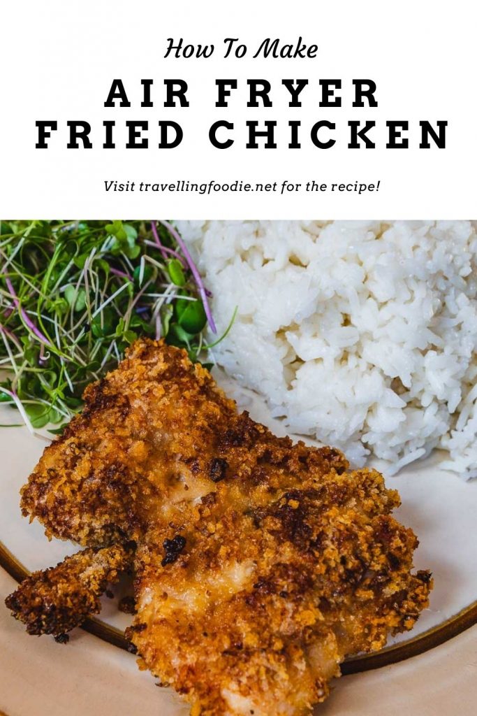 How To Make Air Fryer Fried Chicken - Visit TravellingFoodie.net for the recipe!