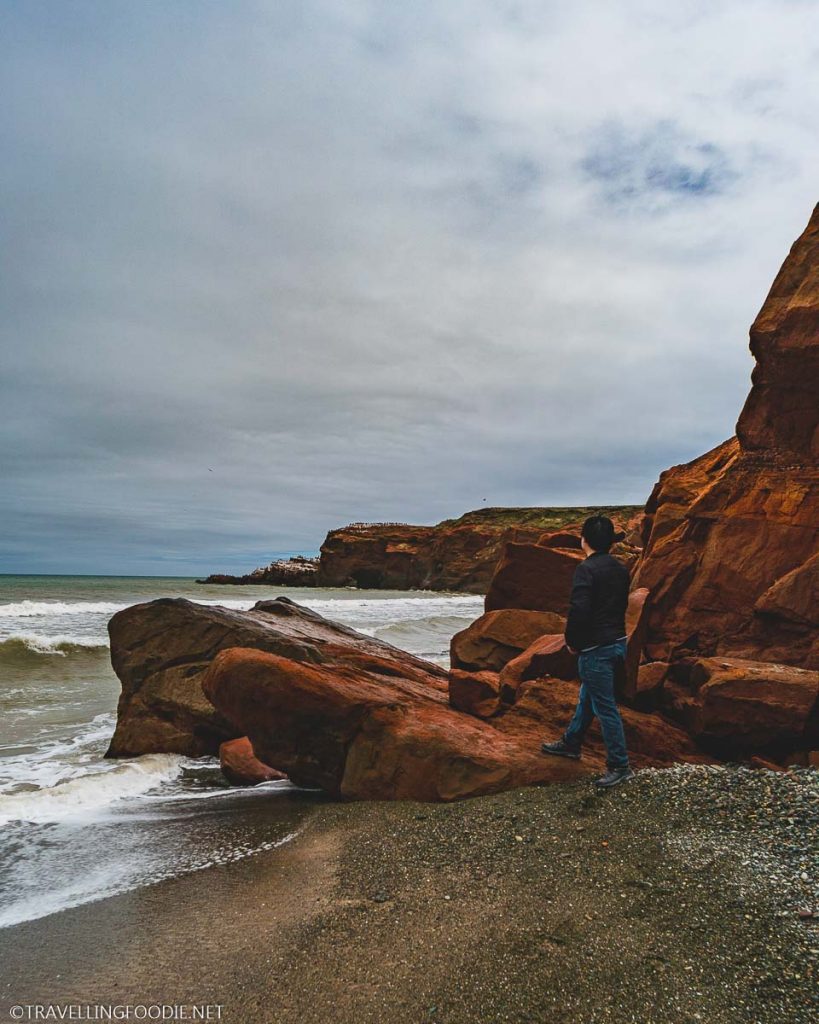 Travelling Foodie Raymond Cua at Lighthouse Cape Alright Beach in Magdalen Islands