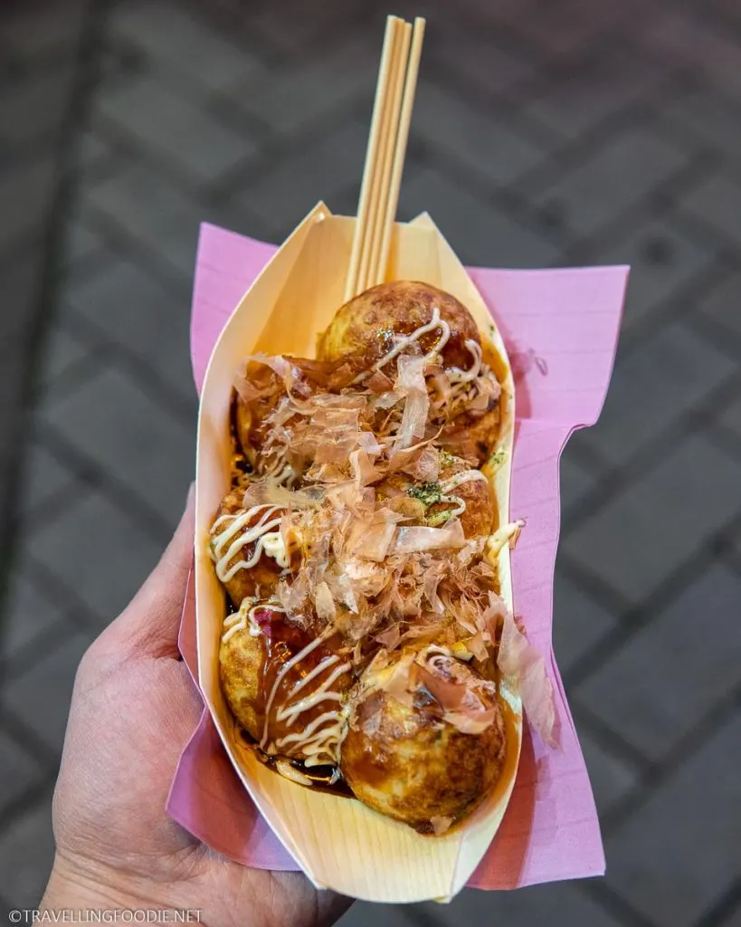 Original Takoyaki at Takoyaki Wanaka Dotonbori in Osaka, Japan