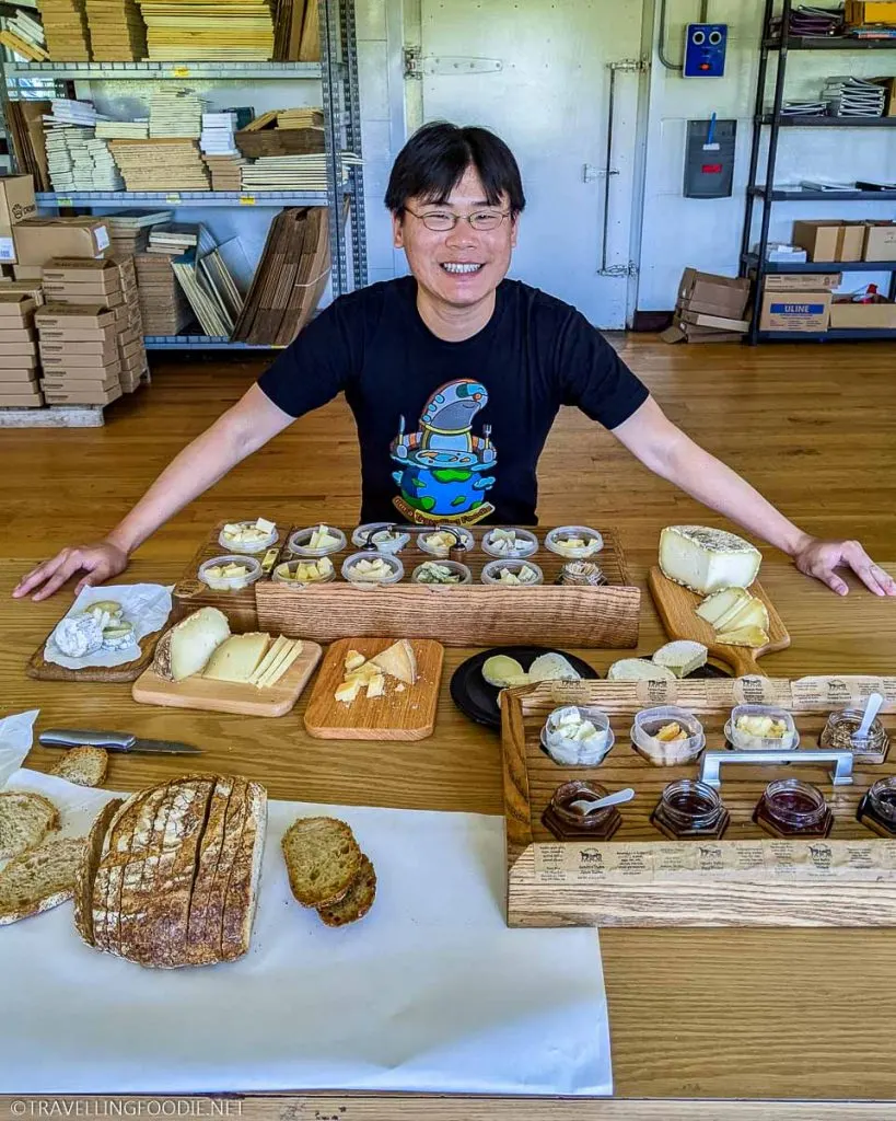 Travelling Foodie Raymond Cua at Goot Essa Cheese in Happy Valley, PA