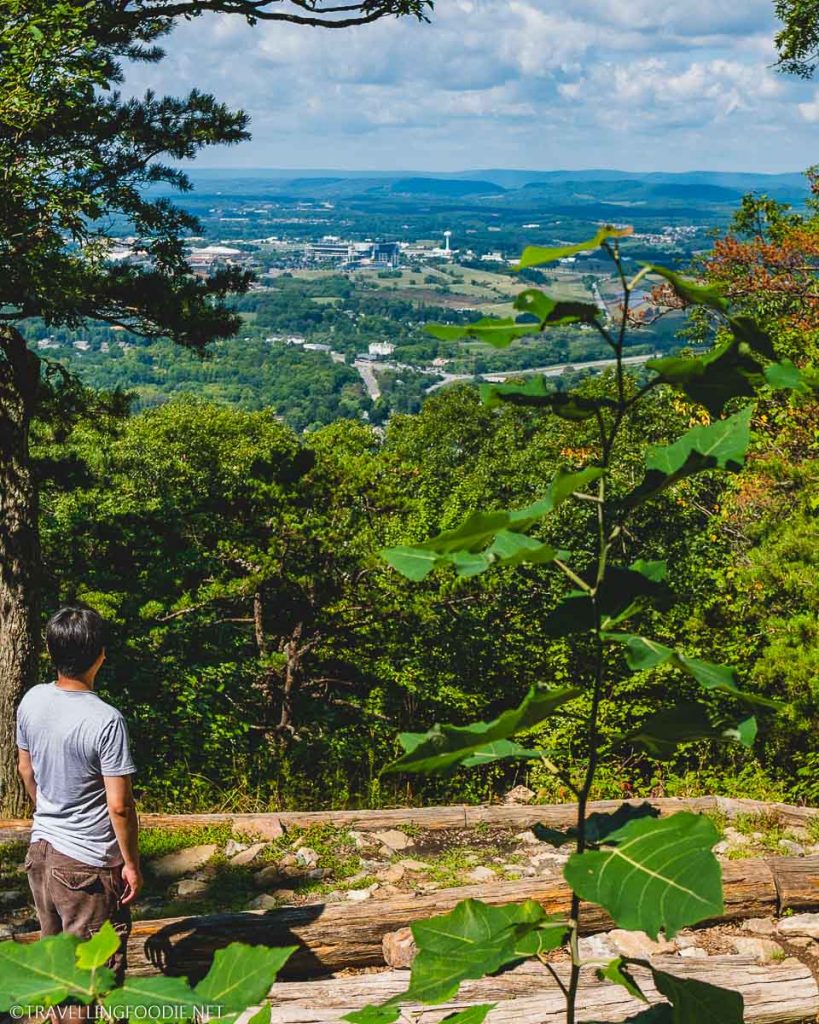 Travelling Foodie Raymond Cua at Mount Nittany Mike Lynch Overlook in Happy Valley, PA