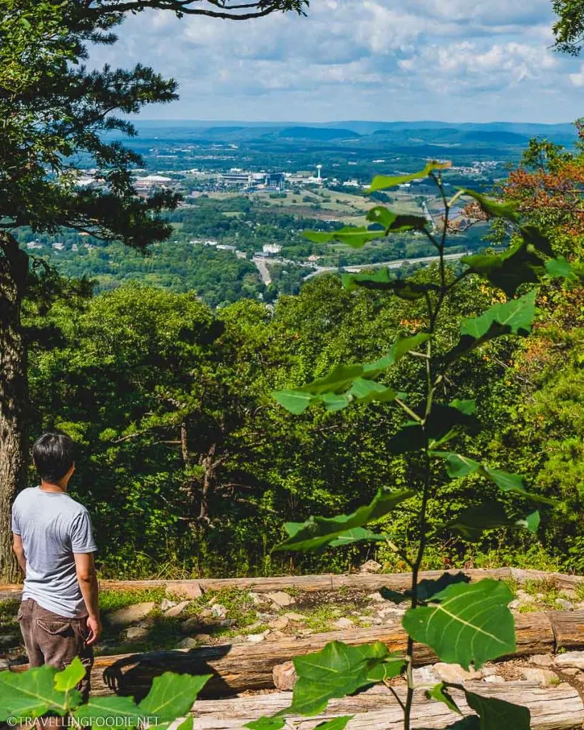 Travelling Foodie Raymond Cua at Mount Nittany Mike Lynch Overlook in Happy Valley, PA
