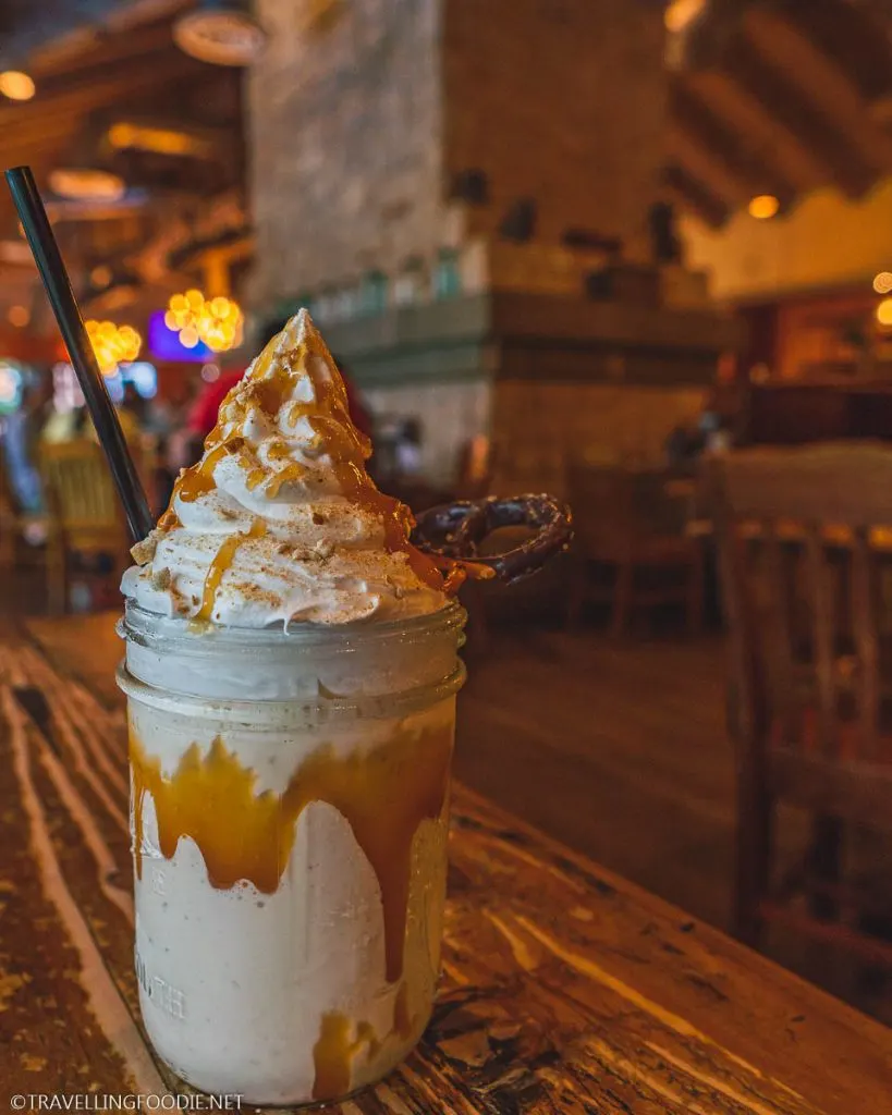 Salted Caramel Pretzel Shake at The Field Burger and Tap in State College, PA
