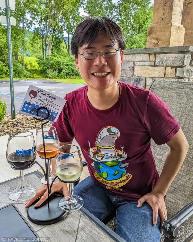 Travelling Foodie Raymond Cua at University Wine Company in State College, PA