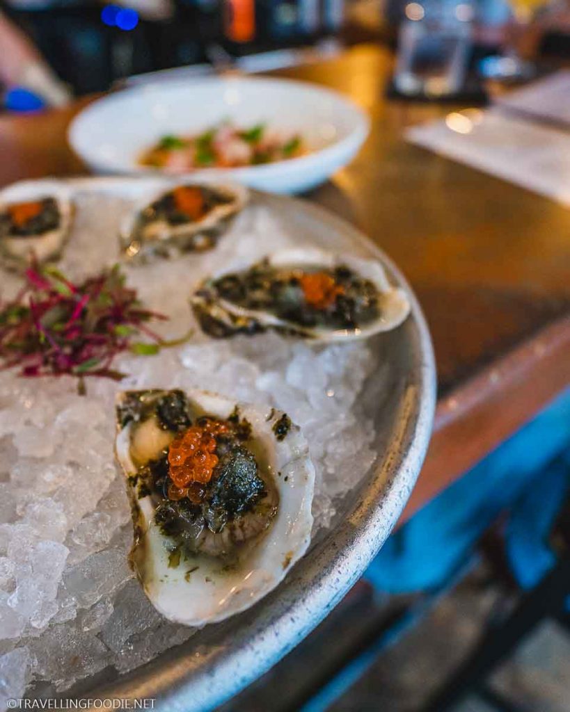 Raw Oysters with Caviar at Rappahannock Oyster Bar