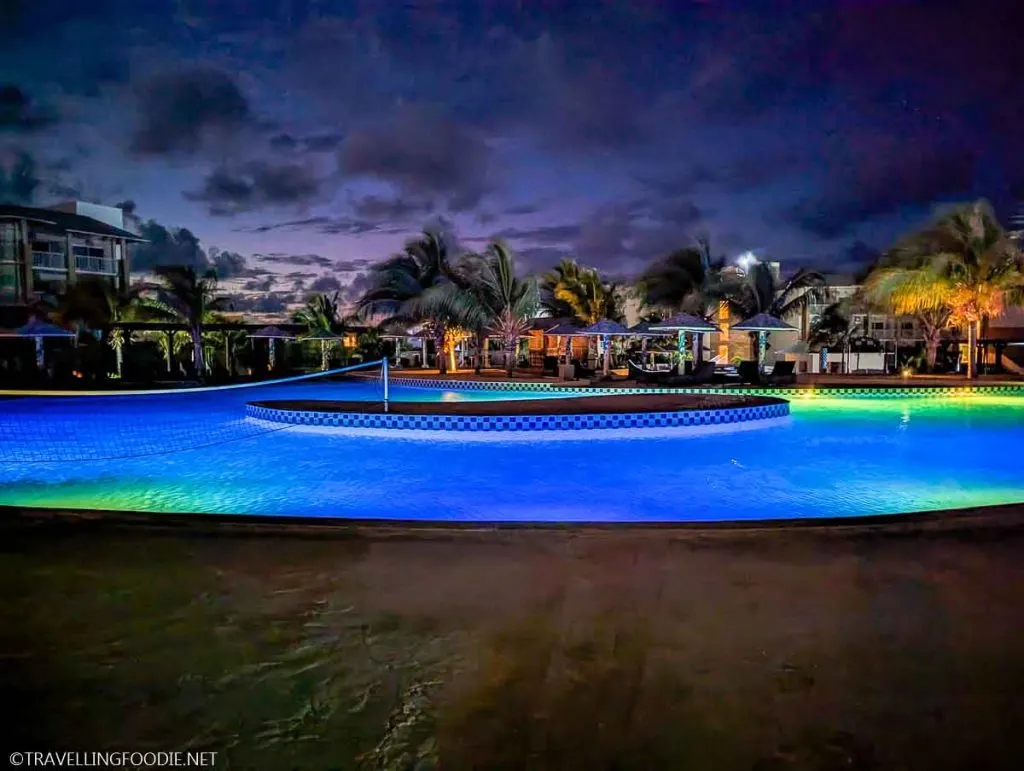 Nighttime Swimming Pool at Gran Muthu Imperial Cayo Guillermo, Cuba