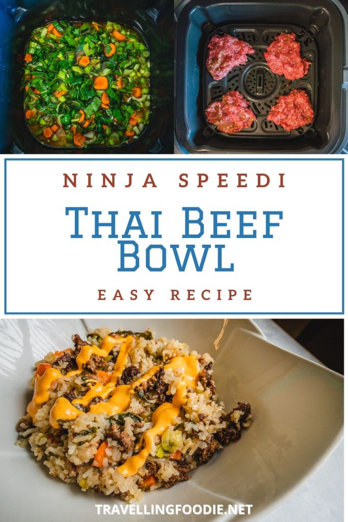 Ninja Speedi Thai Beef Bowl - Easy Recipe on Travelling Foodie