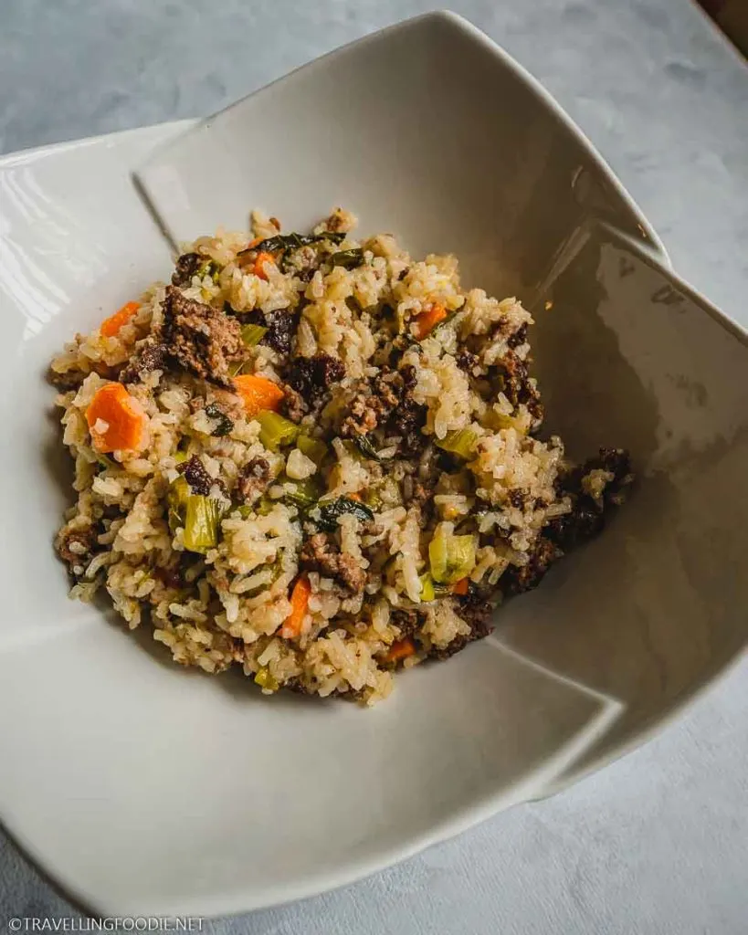 Ninja Speedi Thai Beef and Rice on Bowl