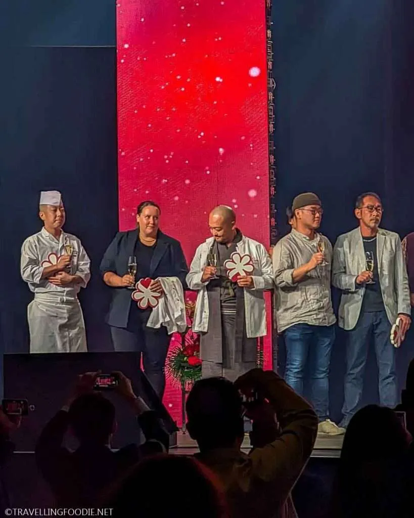 Champagne Toast at Toronto Michelin Guide Ceremony 2023