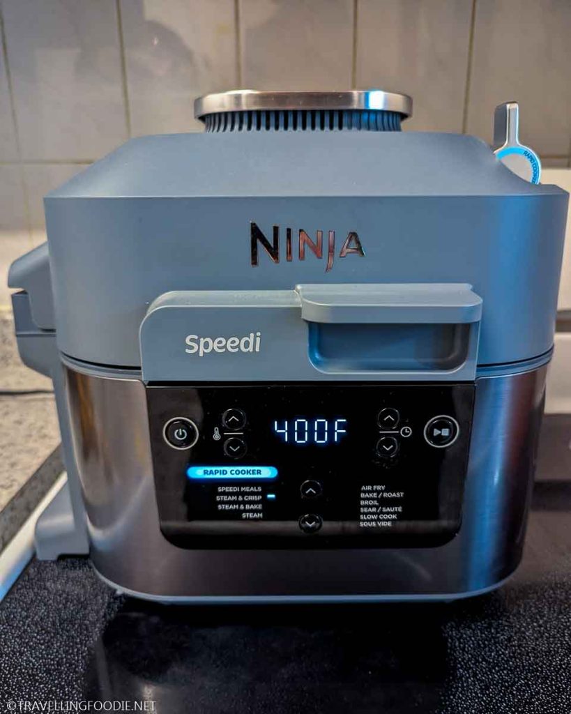 Ninja Speedi Steam & Crisp set to 400F