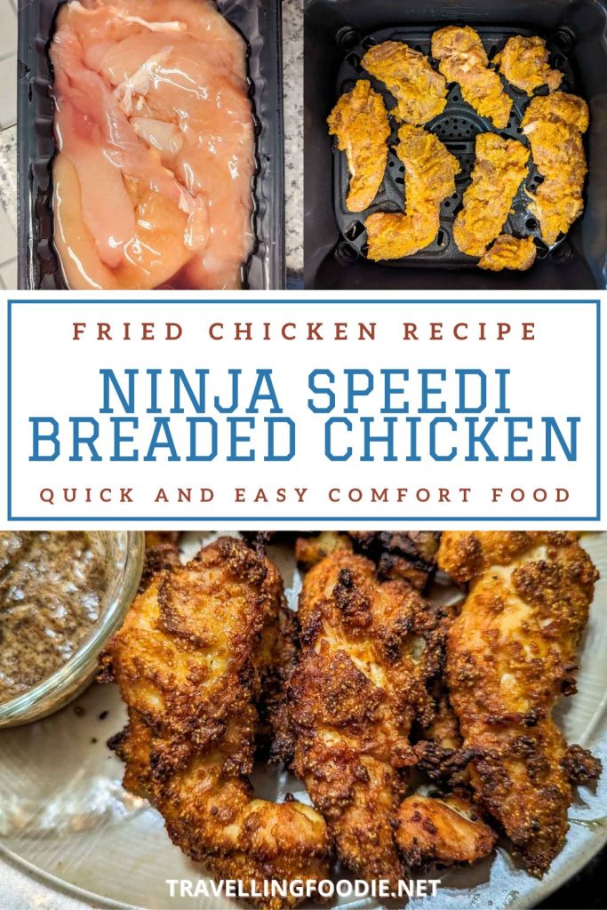Ninja Speedi Breaded Chicken - Quick and Easy Fried Chicken Recipe on TravellingFoodie.net