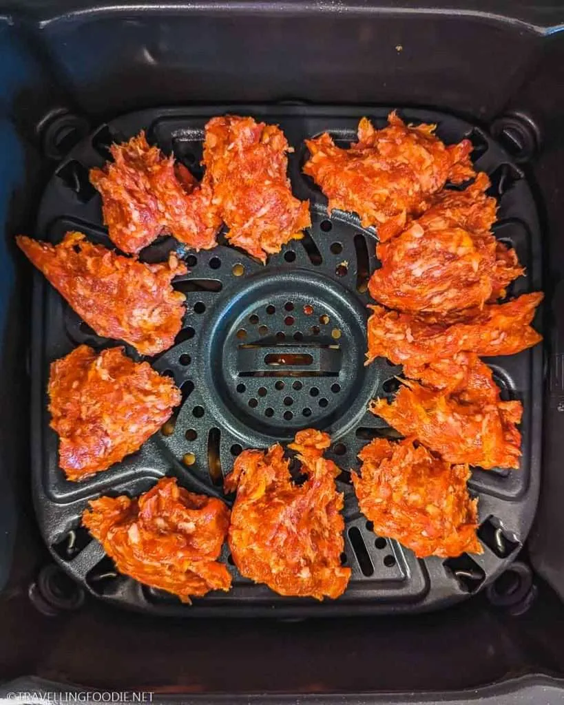 Minced Italian Sausage on Crisper Tray