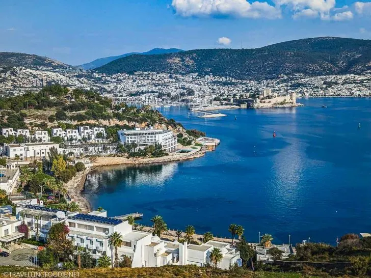 View of Bodrum from Gumbet Windmills