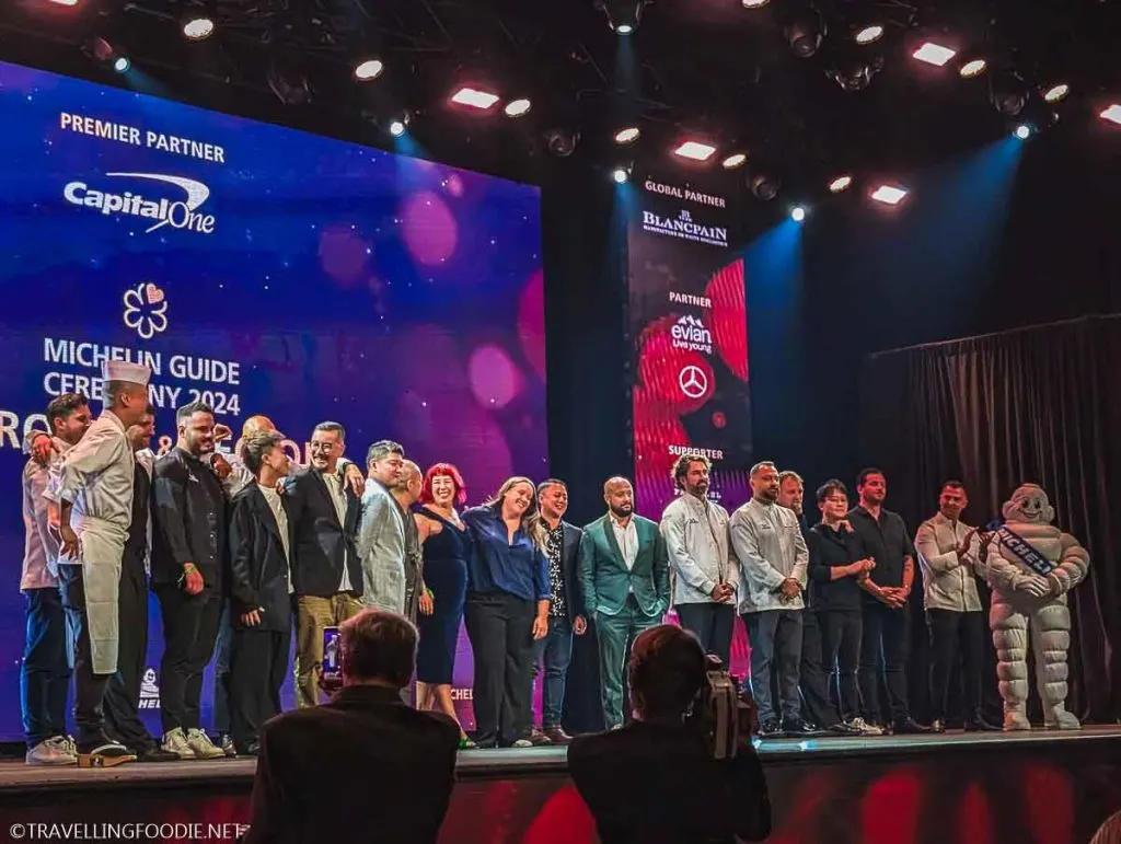 Michelin Star Chefs at 2024 Toronto & Region Guide on Stage