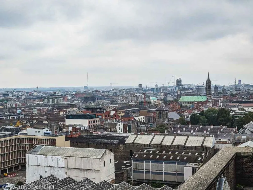 City views from Guinness Storehouse Gravity Bar in Dublin, Ireland
