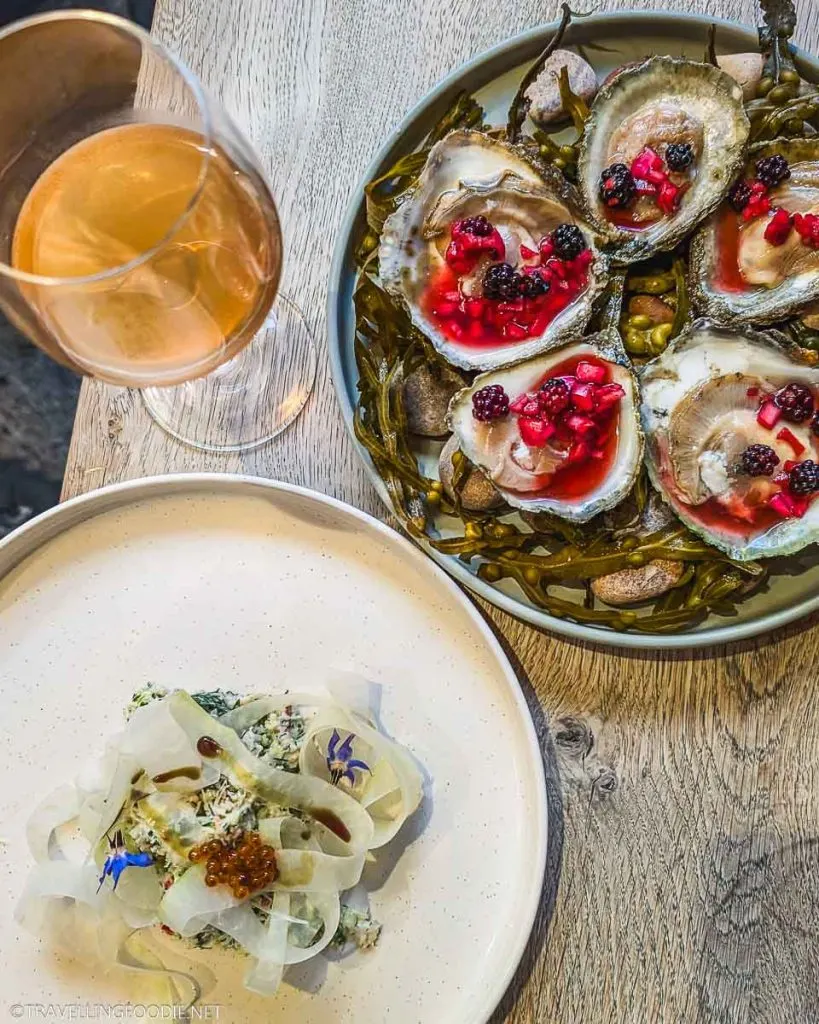 Oysters, Crab and Orange Wine at Kai in Galway, Ireland