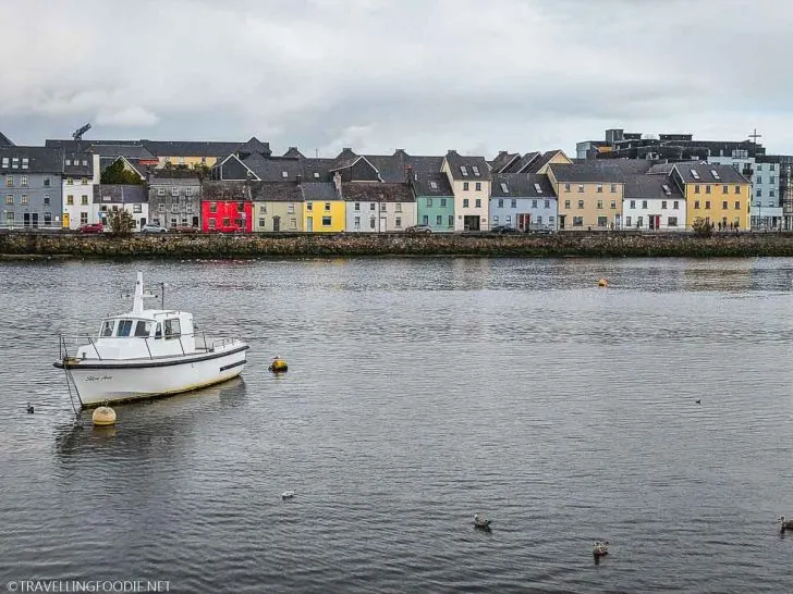 Horizontal view of Long Walk Galway in Ireland