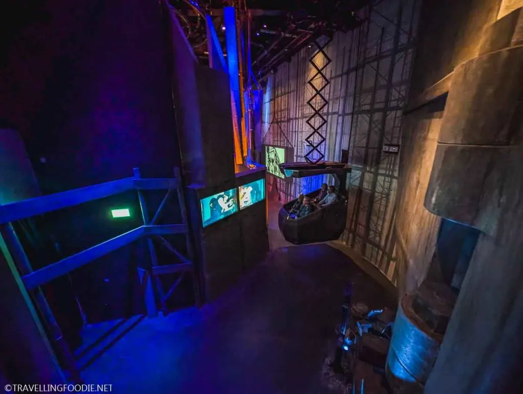 Shipyard Ride inside Titanic Belfast in Northern Ireland, United Kingdom