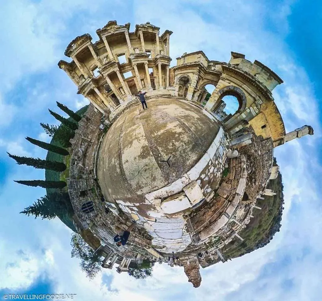 Celsus Library in Tiny Planet with Travelling Foodie Raymond Cua in Ephesus, Turkey