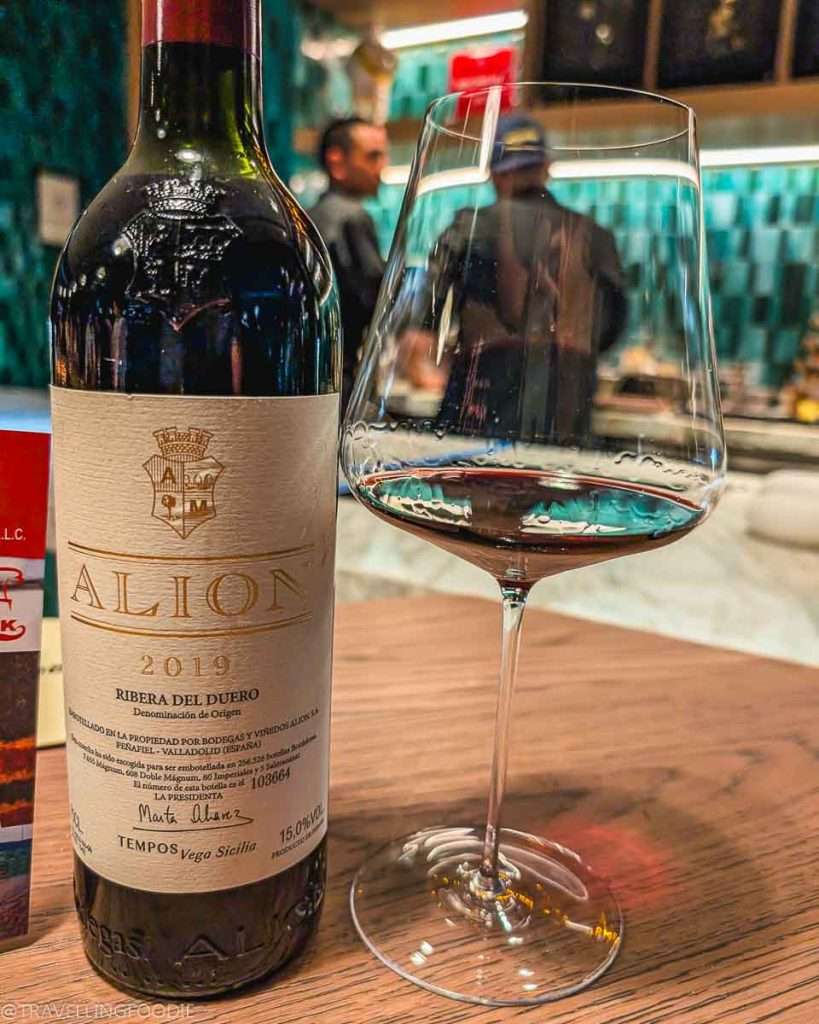 Spanish Red Wine at Moonrise, One Michelin Star Restaurant in Dubai