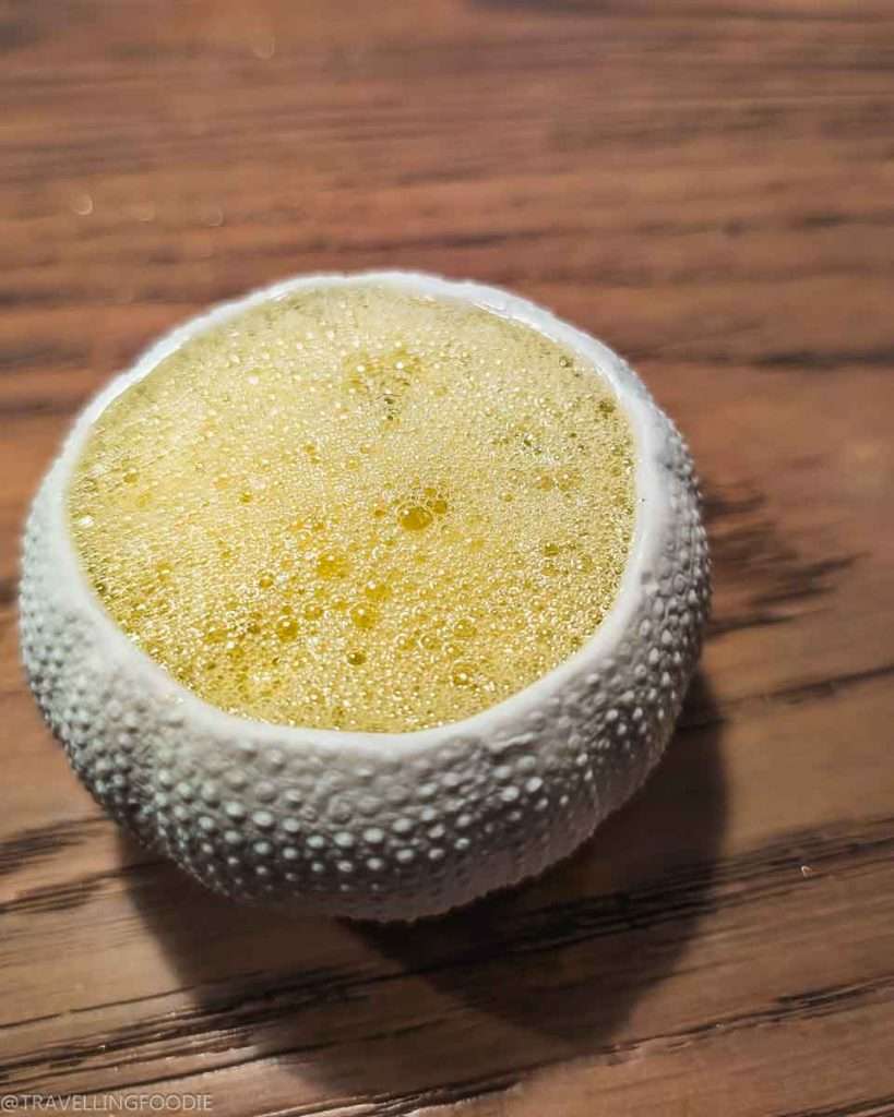Dessert course at Moonrise, One Michelin Star Restaurant in Dubai