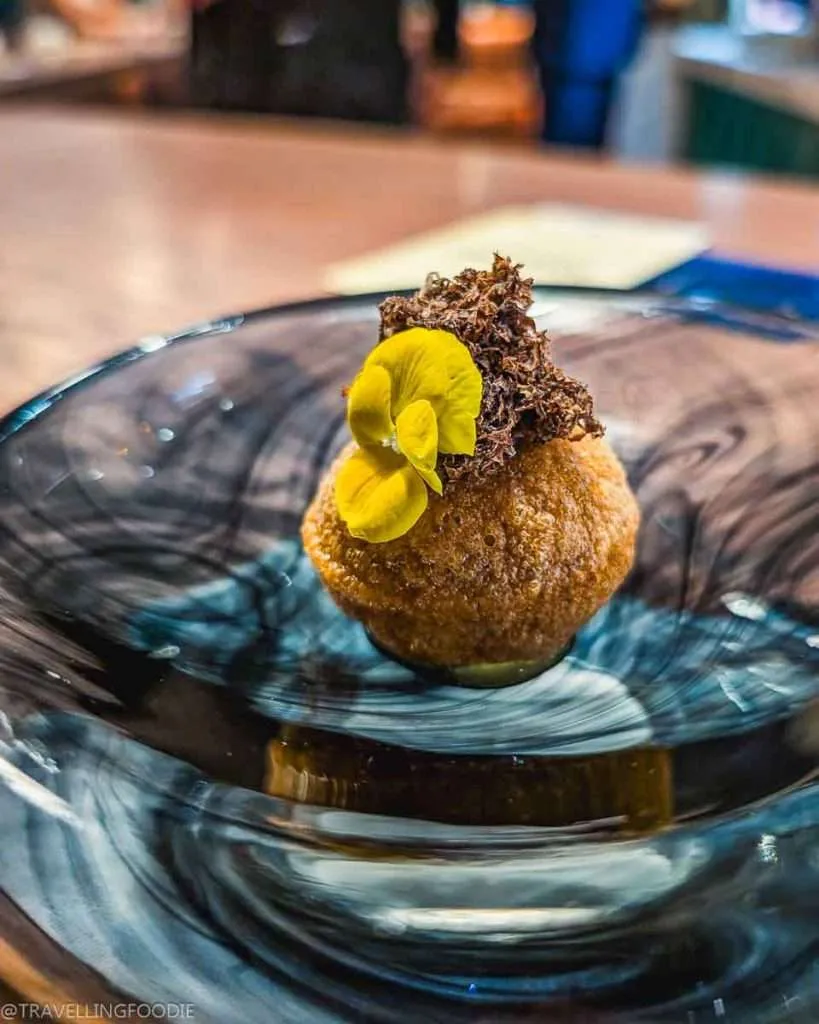 Pani Puri at Moonrise, One Michelin Star Restaurant in Dubai