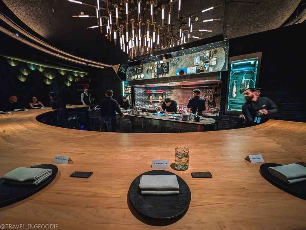 Intimate seating at Smoked Room at St. Regis Gardens Dubai