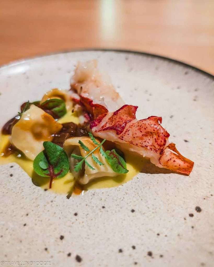 Shellfish Course at Smoked Room, One Michelin Star Restaurant in Dubai