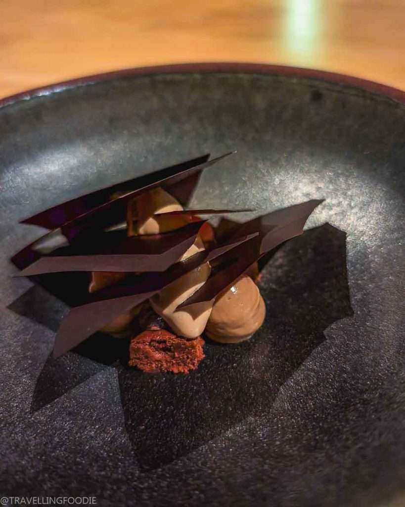 Chocolate Course at Smoked Room, One Michelin Star Restaurant in Dubai
