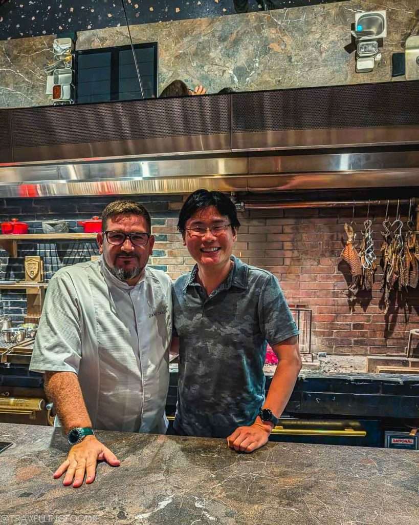 Travelling Foodie Raymond Cua with Chef Dani Garcia at Smoked Room, One Michelin Star Restaurant in Dubai