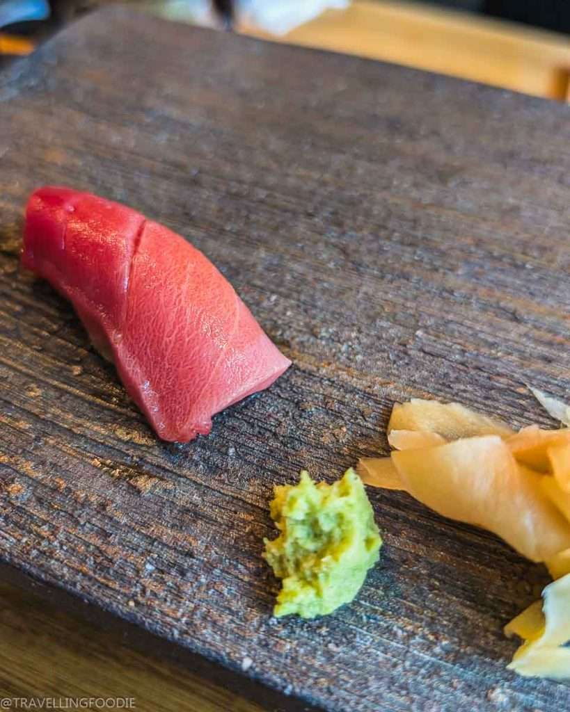 Chutoro Nigiri at TakaHisa, Michelin Guide Recommended Restaurant at Banyan Tree Dubai Hotel