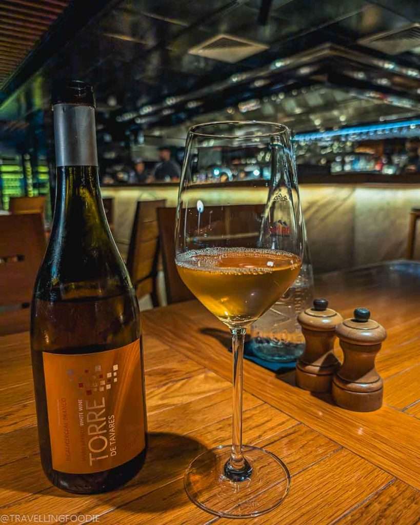 Portuguese White Wine at Tasca, One Michelin Star Restaurant, at Mandarin Oriental Jumeira Dubai