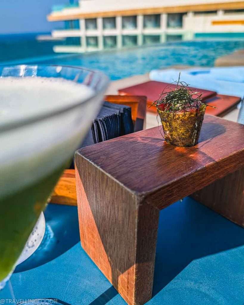 Fish Cone at Tasca, One Michelin Star Portuguese Restaurant, at Mandarin Oriental Jumeira Dubai