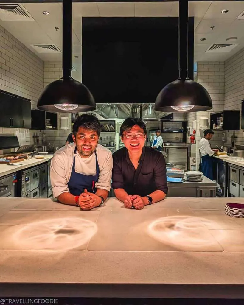 Travelling Foodie Raymond Cua with Chef Himanshu Saini at Tresind Studio, Two Michelin Star Indian Restaurant in St. Regis Gardens Dubai