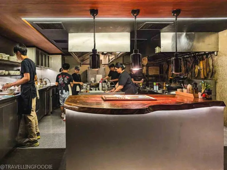 Full kitchen view of Toyo Eatery