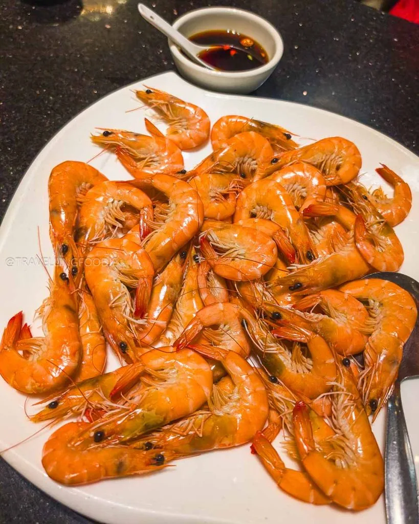 Shrimp at Cai Hok Seafood Restaurant in Manila