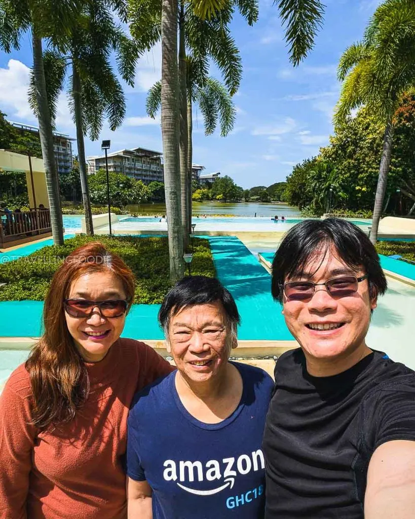 Travelling Foodie Raymond Cua with parents at Pico de Loro Batangas