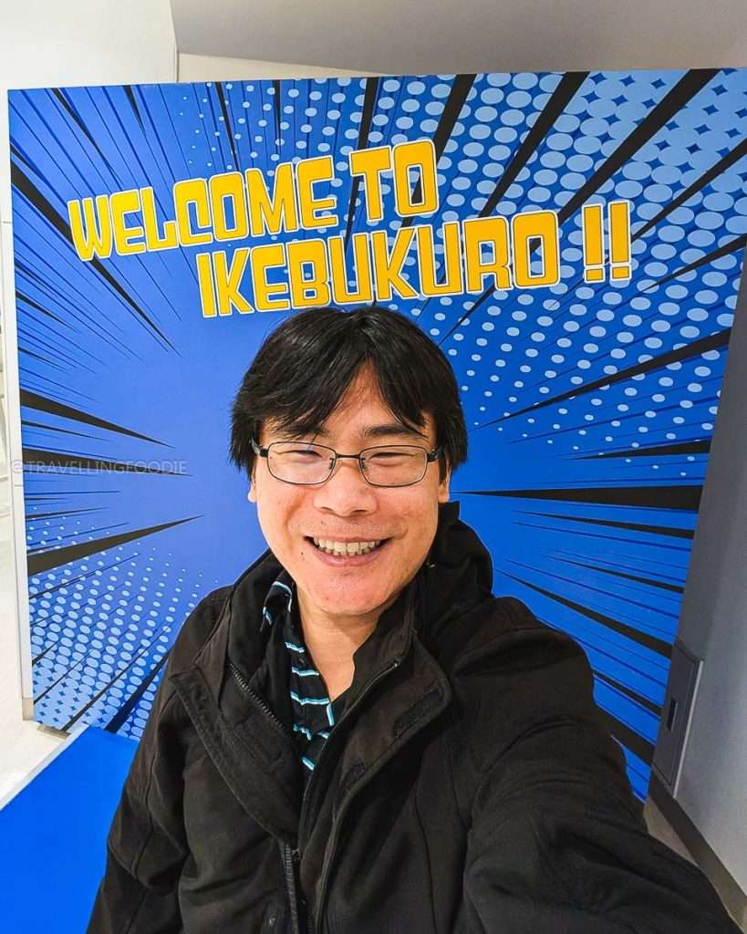Welcome To Ikebukuro sign at Animate, the World's Largest Anime Store