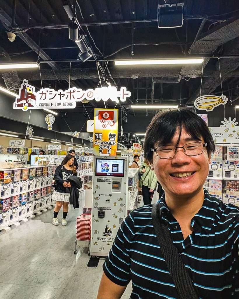 Travelling Foodie at Capsule Toy Store in Sunshine City Ikebukuro in Tokyo, Japan