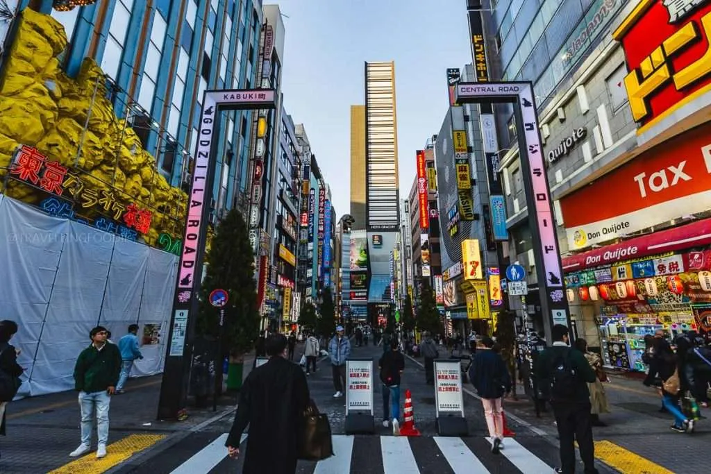 Godzilla Road in Shinjuku Tokyo